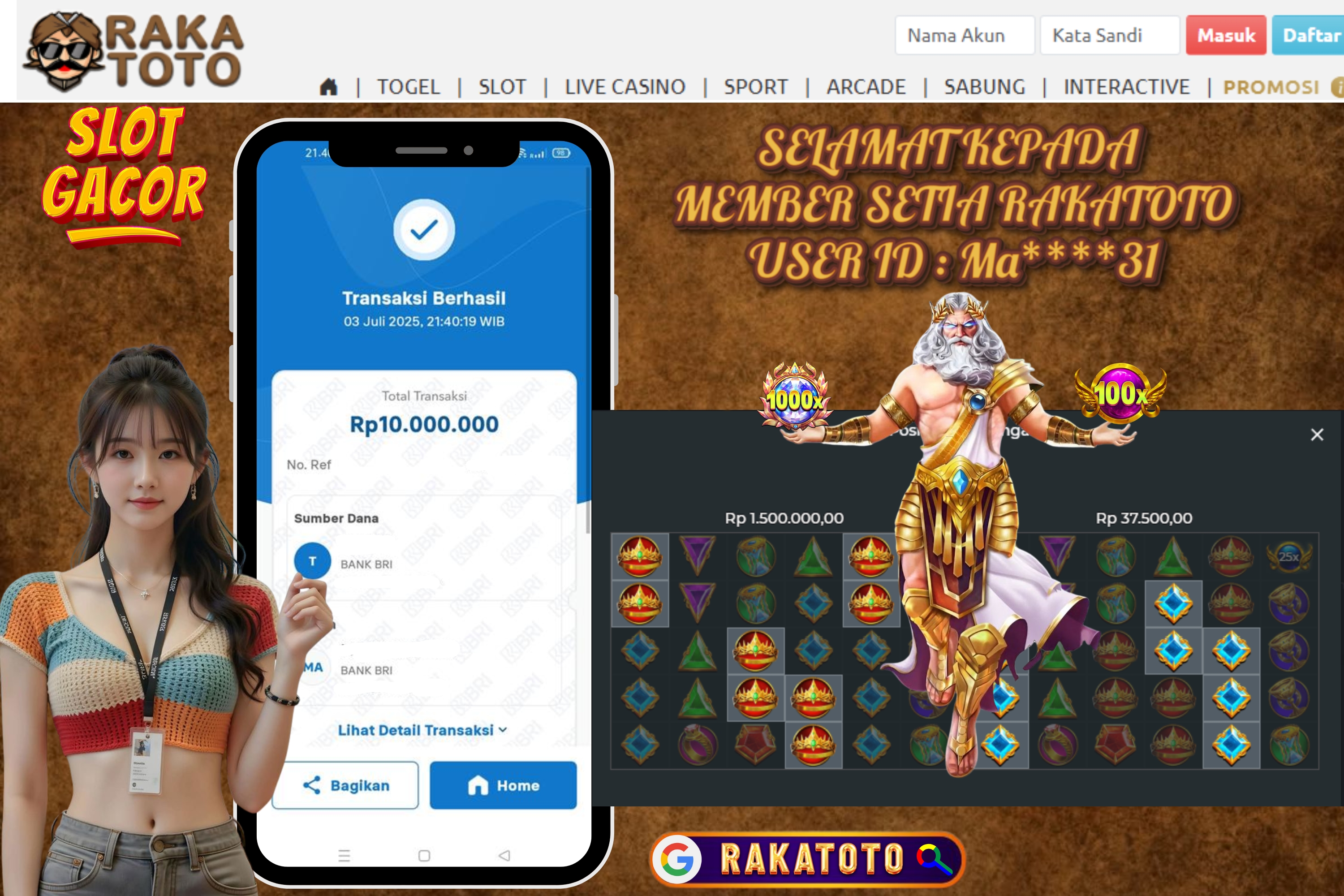 JACKPOT GATES OF OLYMPUS 1000